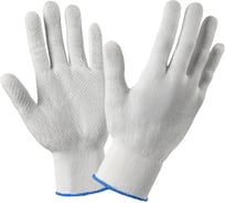 Перчатки рабочие нейлоновые, с микроточкой, 15 класс, белые, S-L , 10 пар Фабрика перчаток Н-15-БЕЛ-ГЕЛ-(S-L) - 10 пар