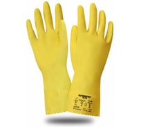 Перчатки Safeprotect ЧИСТОТА (латекс, хлопковый слой, толщина 0.38мм, длина 300мм, р. 7 (S), 12 пар 60103