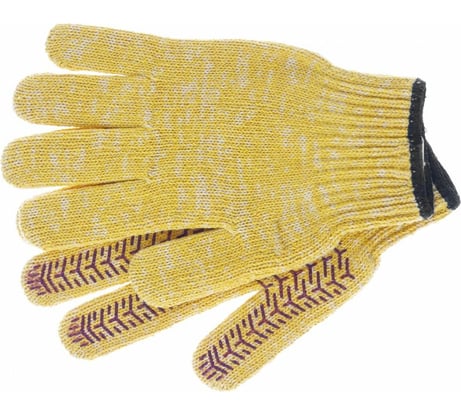 Перчатки ЛЕТО, х/б, кругловязаные, 8-нитка, с ПВХ покрытием, цветные 22909