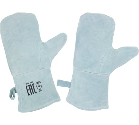 Спилковые двупалые рукавицы сварщика Optima HBW-011