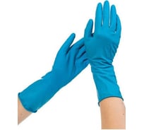 Перчатки смотровые ARCHDALE SafeMAX Блок особопрочные латексные неопудренные, синие, 18 г, р S, 25 пар  B401S