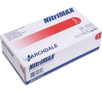 Перчатки смотровые неопудренные ARCHDALE NitriMax нитриловые, красные, 4г, 50 пар, р.S B756S