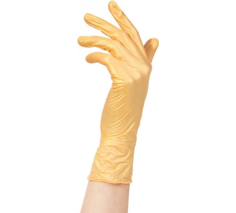 Нитриловые перчатки ARCHDALE ADELE золото, 50 пар, р S B012S