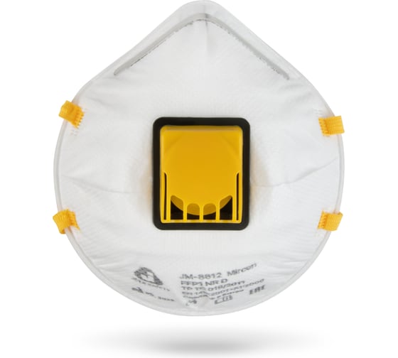 Респиратор Jeta Safety FFP1 с клапаном (1 шт.), чашеобразный, JM-8612MP