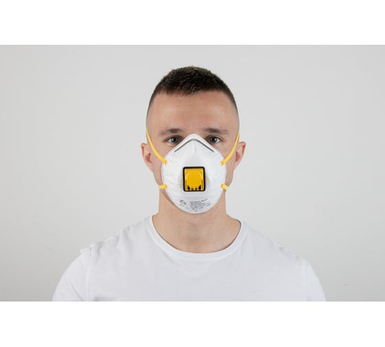 Респиратор Jeta Safety FFP1 с клапаном (1 шт.), чашеобразный, JM-8612MP