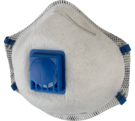 Респиратор с клапаном Jeta Safety 1 шт, с углем E (от кислых газов) с регулировкой, FFP2 R D, чашеобразный JM-7628MP