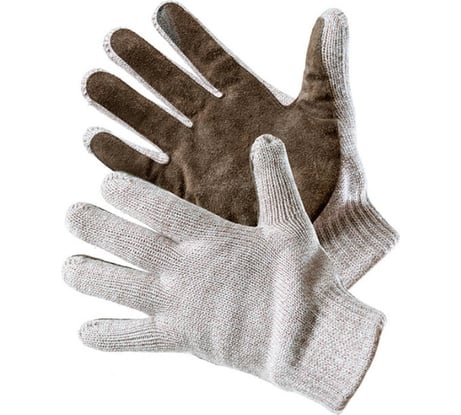 Утепленные полушерстяные перчатки БЕРТА на подкладке из флиса, размер 10 534-10(П1780-X)