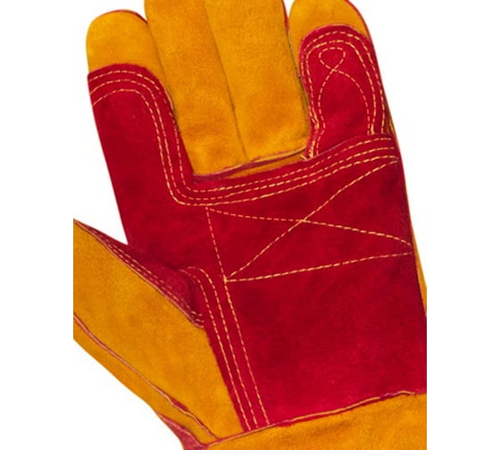 Усиленные перчатки-краги 2Hands, р. 10.5, спилок КРС/хлопок, лен, швы Kevlar Т72-11-ru Siberia