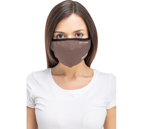 Полумаска RINIDI Silver Nano Royal Brown Silver, 4-х слойная FPP-15 Nano-Brown