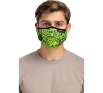 Полумаска RINIDI Silver Nano Невидимка Зеленая, 4-х слойная FPP-15 невид-зел-Nano