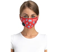 Полумаска RINIDI Silver Nano Ромбик Артемия Лебедева, 4-х слойная FPP-15 Ромбик-Nano