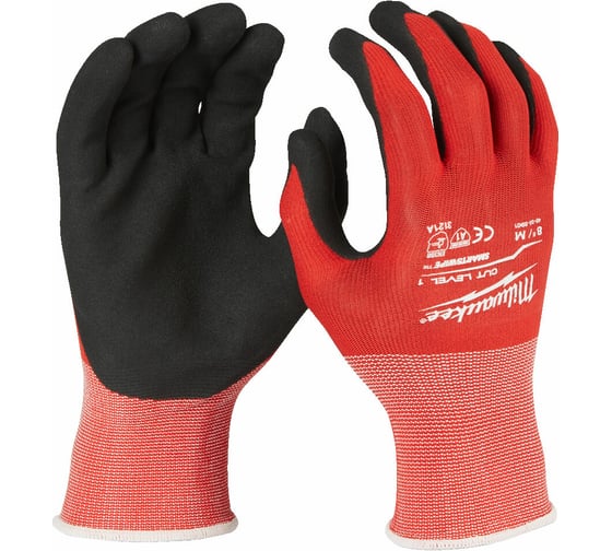 Перчатки с уровнем сопротивления порезам 1 Milwaukee р. M/8, 144 пары 4932479008 1