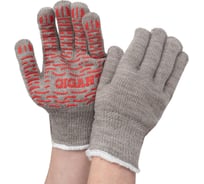 Утепленные акриловые перчатки с начесом Gigant с ПВХ нанесением, 10 размер, 10 класс GHG-08