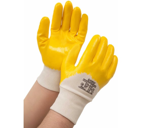 Трикотажные перчатки с нитриловым покрытием Gigant, размер 10, GHG-09 1