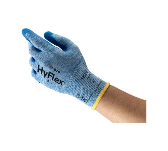 Перчатки Ansell HyFlex 11-920 , размер 9, 12шт 11-920-9 1