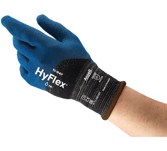 Перчатки Ansell HyFlex 11-947, размер 10, 12шт 11-947-10