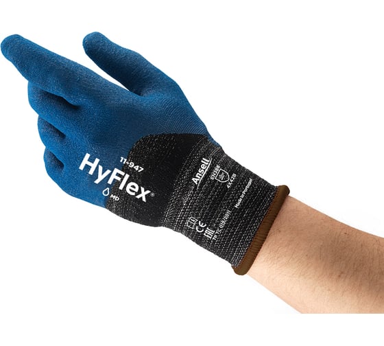 Перчатки Ansell HyFlex 11-947, размер 11, 12шт 11-947-11