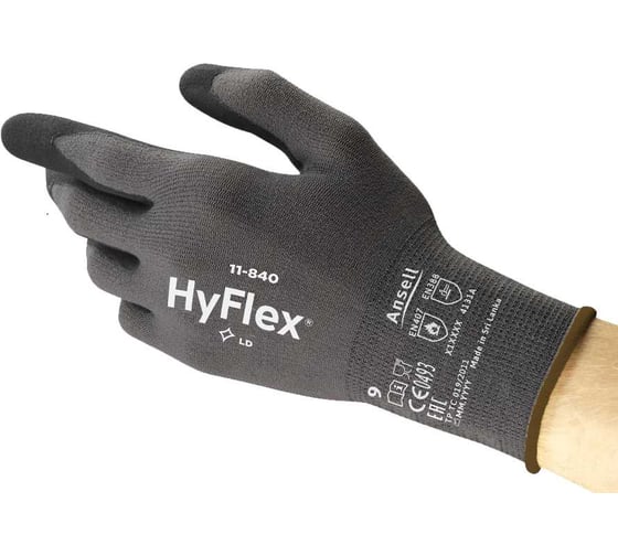 Перчатки Ansell HyFlex 11-840 , размер 8, 12шт 11-840-8