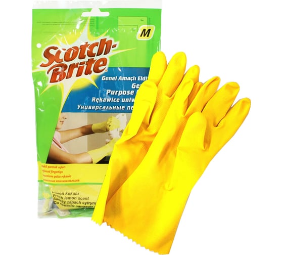 Универсальные хозяйственные перчатки Scotch-Brite размер M 7100008841