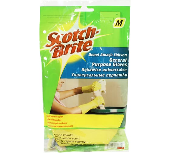 Универсальные хозяйственные перчатки Scotch-Brite размер M 7100008841