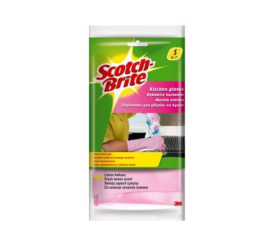 Хозяйственные перчатки для кухни Scotch-Brite размер S 7100008838