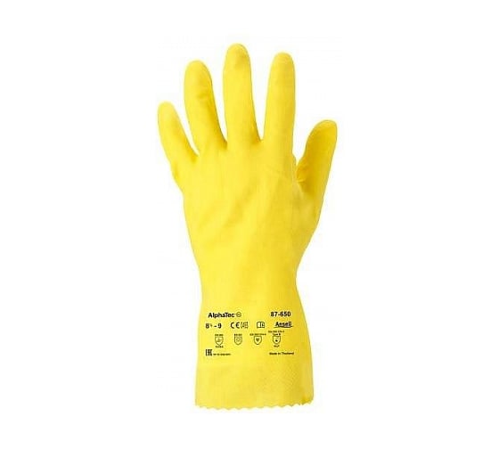 Перчатки Ansell AlphaTec 87-650, размер 9, 12шт 87-650-9