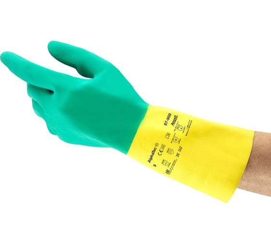 Перчатки Ansell AlphaTec 87-900, размер 9, 12шт 87-900-9