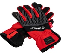 Профессиональные комбинированные перчатки ЗУБР Flex р.XL 10, красные, работа с сенсорными экранами, Профессионал 11479-XL