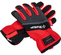 Профессиональные комбинированные перчатки ЗУБР Flex р.L 9, красные, работа с сенсорными экранами, Профессионал 11479-L