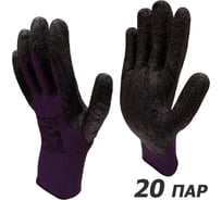Перчатки рабочие Master-Pro® 20 пар. ТОРРОН-VB, нейлоновые с рельефным латексным покрытием, размер 10 (L-XL), 3613-NLA-VB-20