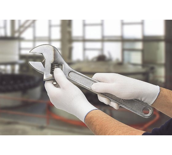 Нейлоновые перчатки Kimberly-Clark KleenGuard G35, 24 см, единый дизайн для обеих рук, белый, S 38717