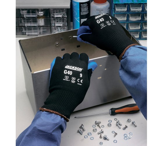 Перчатки Kimberly-Clark KleenGuard G40 Nitrile Gloves, синий, р.7 13833