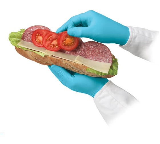 Нитриловые перчатки Kimberly-Clark KleenGuard G10 Blue Nitrile, 24 см 57371