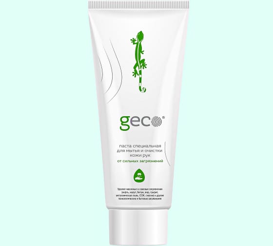 Специальная паста для очистки кожи рук от сильных загрязнений GECO туба 100 мл, FSC-1.10.400.10 1