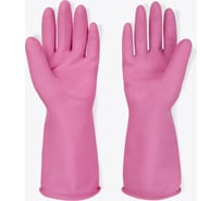 Латексные перчатки CATCHMOP, с крючком для подвешивания, размер S, розовые 466537