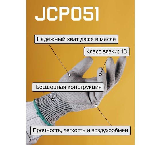 Защитные перчатки от порезов Jeta Safety 5 класс, размер S/7, JCP051-S