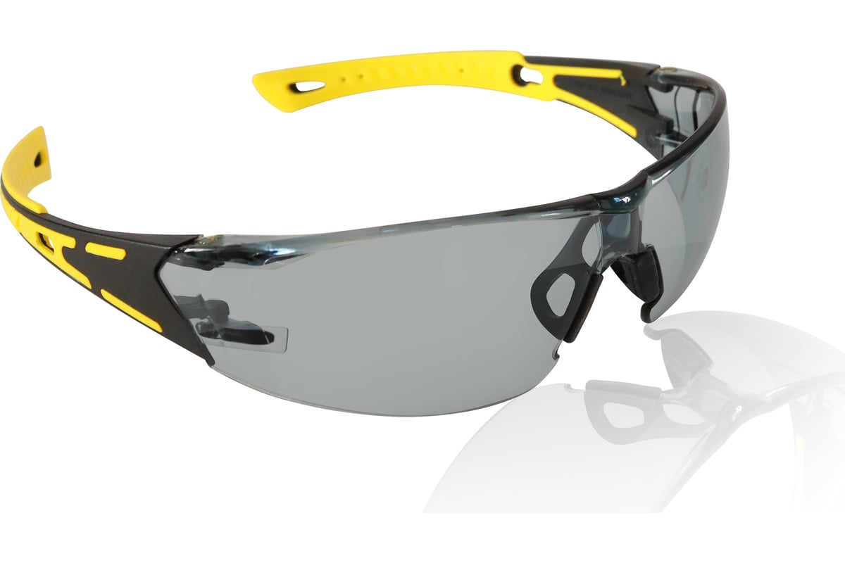 Защитные открытые очки ЕЛАНПЛАСТ Компаньон дымчатые ОЧК703KN (O-13073KN .