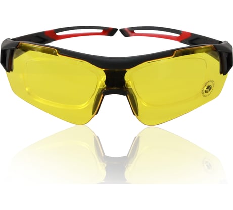 Защитные открытые очки ЕЛАНПЛАСТ Дуэт желтые 802KN (О-13082KN)