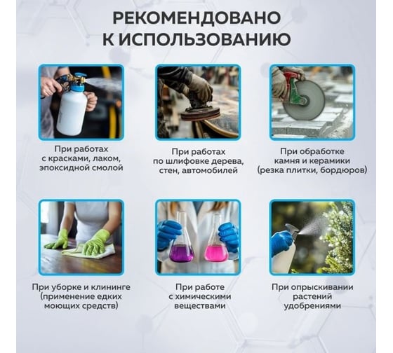 Полумаска фильтрующая TOPFORT 211 FFP1 до 4ПДК 10шт/уп 1805868