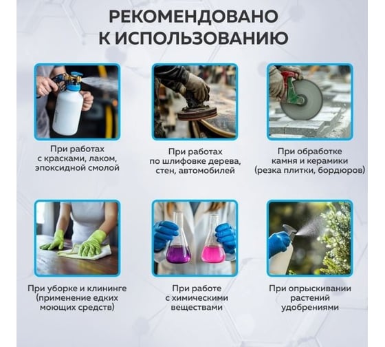 Полумаска фильтрующая TOPFORT 221 FFP2 до 12ПДК 10шт/уп 1805870