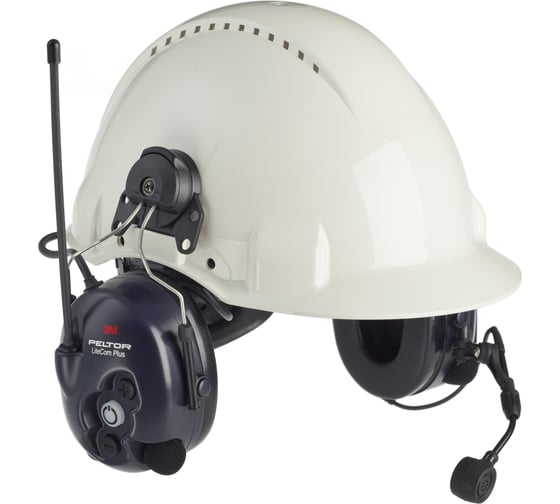 Противошумные наушники 3М PELTOR LiteCom MT53H7P3E4400-EU с креплением на каску 7000108541