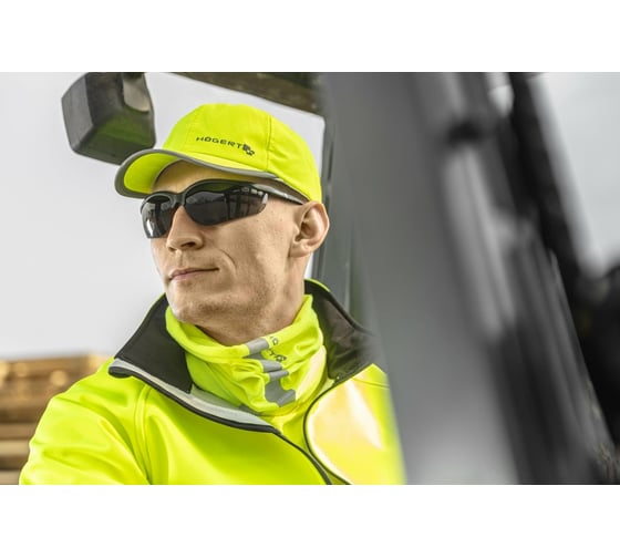 Защитные очки HOEGERT TECHNIK MAINZ темные, универсальный размер HT5K007