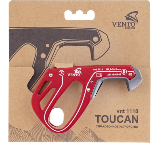 Страховочное устройство VENTO "Toucan", Цвет Красный vnt 1118_rd