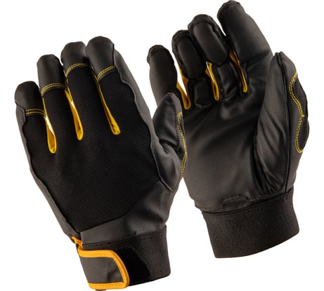 Защитные антивибрационные перчатки Jeta Safety Pulse трикотажные, с ладонной стороны искусственная кожа, манжета велкро, размер 10/XL JAV-109-PM-XL