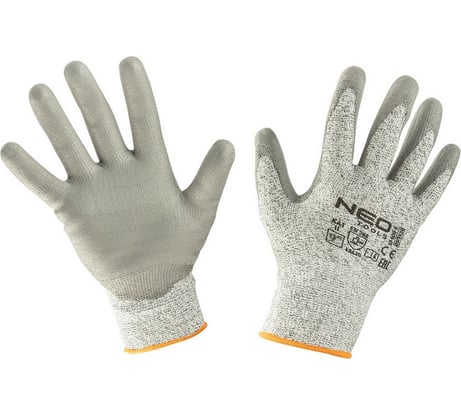 Перчатки с ПУ-покрытием NEO Tools 4X43D размер 9 97-609-9