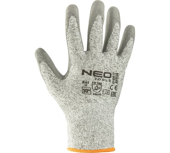 Перчатки с ПУ-покрытием NEO Tools 4X43D размер 9 97-609-9