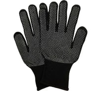 Перчатки рабочие Master-Pro® 50 пар МИКРОТАЧ черный, нейлоновые с ПВХ покрытием, размер 8 (S-M) 2513-NPVC-BLC-S-50