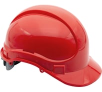 Защитная каска ЕЛАНПЛАСТ Ай-Прайм Энерго (красная) в комплекте с подбородочным ремнем с двумя точками крепления КАС-064