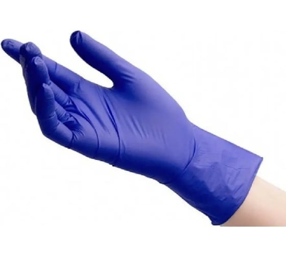 Перчатки медицинские одноразовые нестерильные нитриловые R2R цвет сиренево-голубой, р. XL, 50 пар/уп. M230D5 1