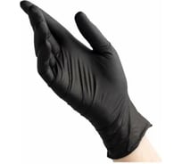 Перчатки нитриловые текстурированные R2R цвет черный, р. L, 50 пар/уп. M210B4